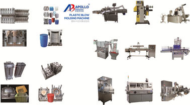 HDPE Plastic Blow Moulding Machine , Extrusion Blow Molding Machine 500ml White Bottle
